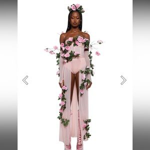 Dolls Kill Garden Goddess Rose Costume